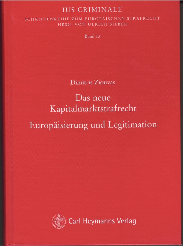 Das neue Kapitalmarktstrafrecht – Dimitris Ziouvas